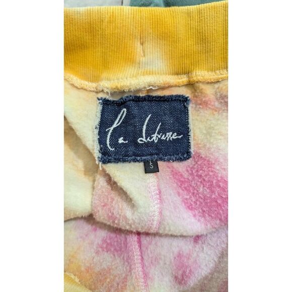 La Detresse Tie Dye Strawberry Fields Cut Off Sweat Shorts Size Small - Picture 3 of 4